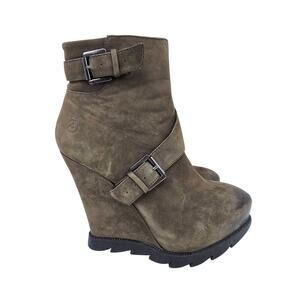 Bronx Festive Wedge Ankle Boots Taupe EU 36